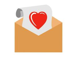 Valentinsgrüße Tag Liebe Brief Illustration vektor
