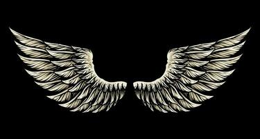 de ängel vinge vektor illustration