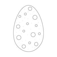 Ostern Ei Hähnchen Bauernhof Lebensmittel. isoliert Kontur Symbol schwarz Illustration vektor