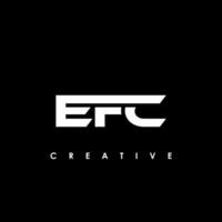 E FC Brief Initiale Logo Design Vorlage Vektor Illustration