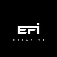 efi Brief Initiale Logo Design Vorlage Vektor Illustration