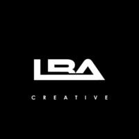 lba Brief Initiale Logo Design Vorlage Vektor Illustration