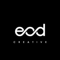 eod brev första logotyp design mall vektor illustration