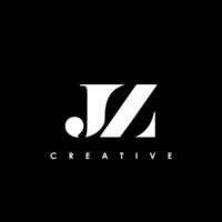 jz Brief Initiale Logo Design Vorlage Vektor Illustration