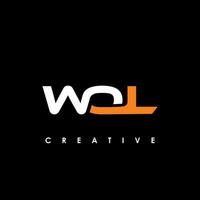 woll Brief Initiale Logo Design Vorlage Vektor Illustration