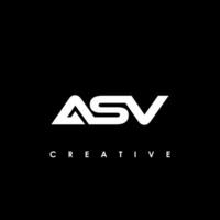 asv Brief Initiale Logo Design Vorlage Vektor Illustration