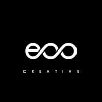 eoo Brief Initiale Logo Design Vorlage Vektor Illustration