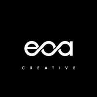 eoa Brief Initiale Logo Design Vorlage Vektor Illustration