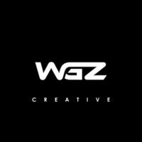 wgz brev första logotyp design mall vektor illustration