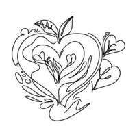 modern eben Valentinsgrüße Tag Illustration, erheben Ihre Netz Design mit ein berühren von Romantik vektor