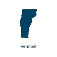 Vermont Karte Vektor Design Vorlagen isoliert auf Weiß Hintergrund