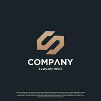 kreativ Monogramm Brief s Logo Design Inspiration vektor