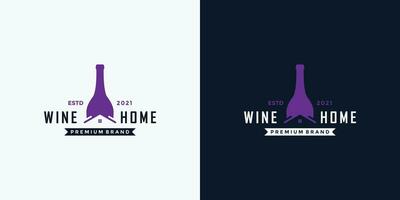 Wein Haus Logo Design Vorlage zum Ihre Geschäft vektor