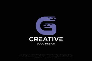 brev g logotyp design. kreativ första brev g logotyp. brev g symbol, brev g företag. vektor