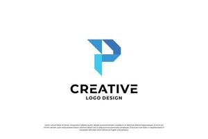 Brief p Logo Design Inspiration. Initiale Briefe p Logo Symbol markieren. kreativ Brief p Logo Vektor. vektor