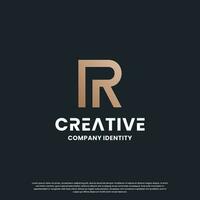kreativ Monogramm Brief r Logo Design Inspiration vektor