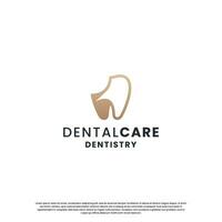 Dental Gesundheit Logo Design. Zahnarzt, Zahnheilkunde Logo Vorlage. vektor