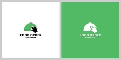 schnell Essen Lieferung Logo Design. Essen bestellen Logo Vorlage vektor