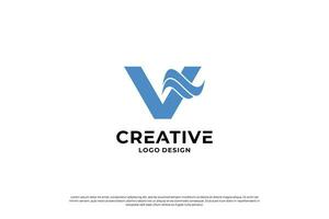 Brief v Logo Design Vorlage. Initiale Briefe v. kreativ v Symbol. vektor