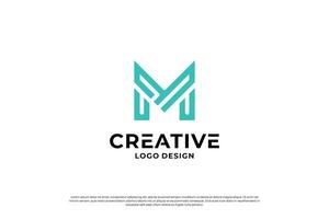 Brief m Logo Design. Initiale Briefe m Logo markieren, Symbol Vektor. vektor