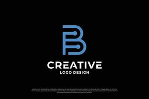 Brief bp Logo Design Vorlage. Initiale Briefe bp. Symbol bp. kreativ Brief bp Logo Vektor. vektor