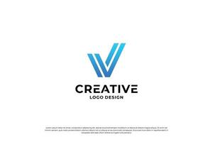 Brief v Logo Design Vorlage. Initiale Briefe v. kreativ v Symbol. vektor