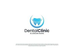 kreativ Dental Gesundheit Logo Design. Dental Klinik, Dental Behandlung Logo Konzept. vektor
