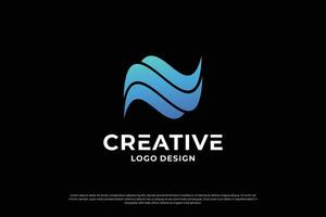 Brief n Logo Design. kreativ n Initiale Briefe Vektor Vorlage.