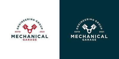 kreativ Jahrgang Mechaniker Garage Werkstatt Logo Design zum Ihre Geschäft vektor