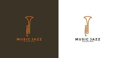 Saxophon Logo Design Musik- Jazz zum Ihre Geschäft vektor