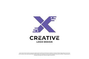 Brief x Logo Design Vorlage. Initiale Briefe x. kreativ x Symbol. vektor