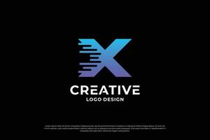 Brief x Logo Design Vorlage. Initiale Briefe x. kreativ x Symbol. vektor