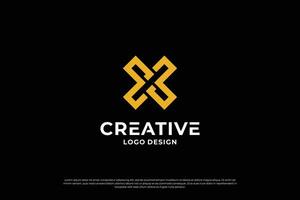 Brief x Logo Design Vorlage. Initiale Briefe x. kreativ x Symbol. vektor