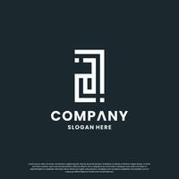 Monogramm Brief ein Logo Design Inspiration vektor