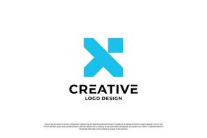 brev x logotyp design mall. första brev x. kreativ x symbol. vektor