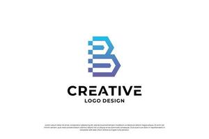 Brief b Logo Design Vorlage. kreativ Initiale Briefe b Logo Symbol. vektor