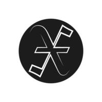 Buchstabe x Logo Vektor