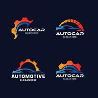 Automobil Logo Design. modern Auto Auto Service, Reparatur, Änderung Logo Vektor