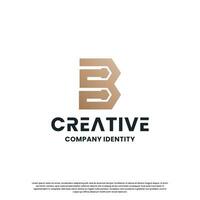 Monogramm Brief b Logo Design Inspiration vektor