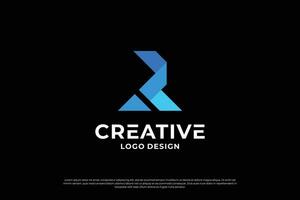Brief r Logo Design Idee zum Marke Initiale Briefe, Symbol Logo Geschäft. vektor