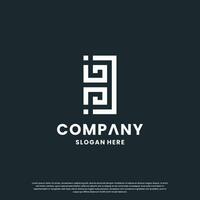 Monogramm Brief b Logo Design Inspiration vektor