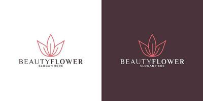 skönhet lotus blomma logotyp design för din företag salong, spa, tillflykt, kosmetisk, mode etc vektor