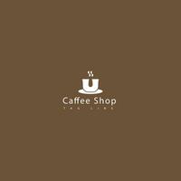 elegant logotyp design för din kaffe affär vektor