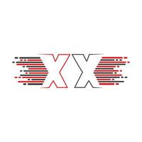 brev x logotyp vektor