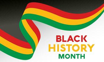 vektor illustration på de tema av svart historia månad är ett årlig firande av februari i USA och Kanada, oktober i Storbritannien. afrikansk amerikan historia eller svart historia månad baner design.