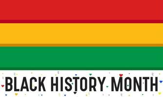 vektor illustration på de tema av svart historia månad är ett årlig firande av februari i USA och Kanada, oktober i Storbritannien. afrikansk amerikan historia eller svart historia månad baner design.