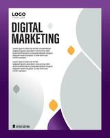 Digital Marketing Poster Flyer Vorlage Design vektor