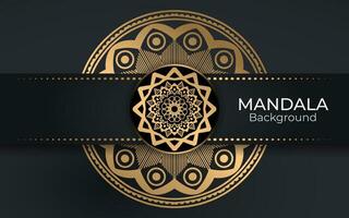 lyx kreativ islamic mandala bakgrund design eller cirkulär mönster i form av mandala för henna, mehndi, tatuering, dekoration. dekorativ prydnad i etnisk orientalisk stil. färg bok sida. vektor