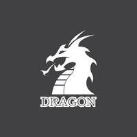 Drachen Silhouette Symbol Symbol Vektor Illustration