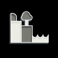 ikon moher klippor. relaterad till irland symbol. glansig stil. enkel design redigerbar. enkel illustration vektor